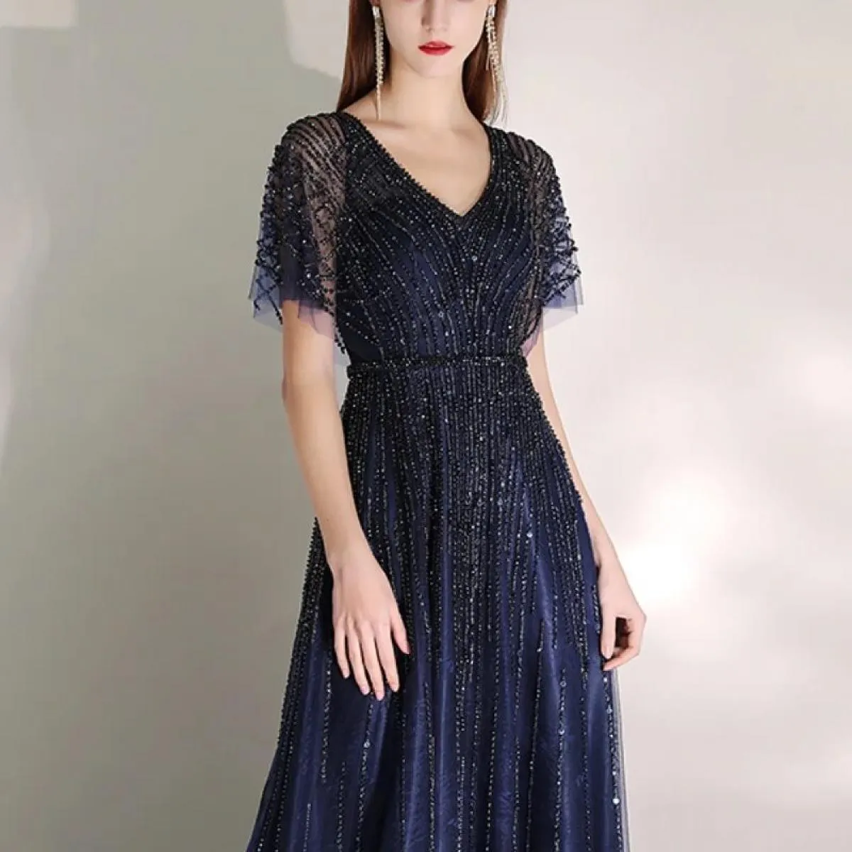 Abiti da sera lunghi di lusso Abito da donna elegante Abito da ballo Abito da sposa Abito da cerimonia formale Adatto Richiesta