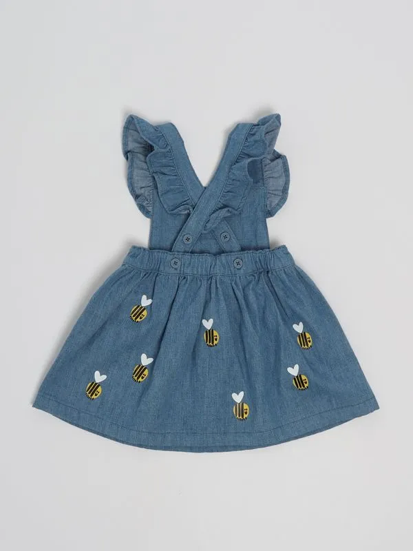 Abito bambina Stella McCartney in denim Denim Chiaro