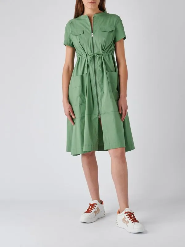 Abito donna Gran Sasso in misto cotone stretch Verde