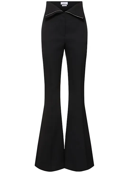 Alexander McQueen Pantaloni a vita alta in lana 