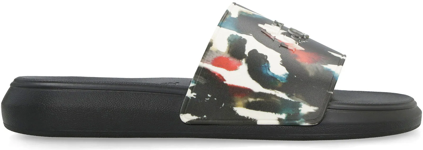 Alexander McQueen Slides in gomma stampate