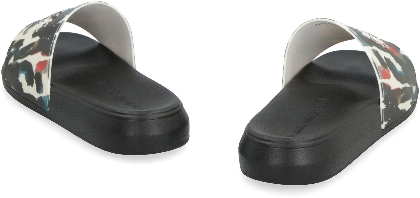 Alexander McQueen Slides in gomma stampate