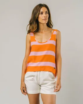 COLOR BLOCK TANK TOP - ORANGE