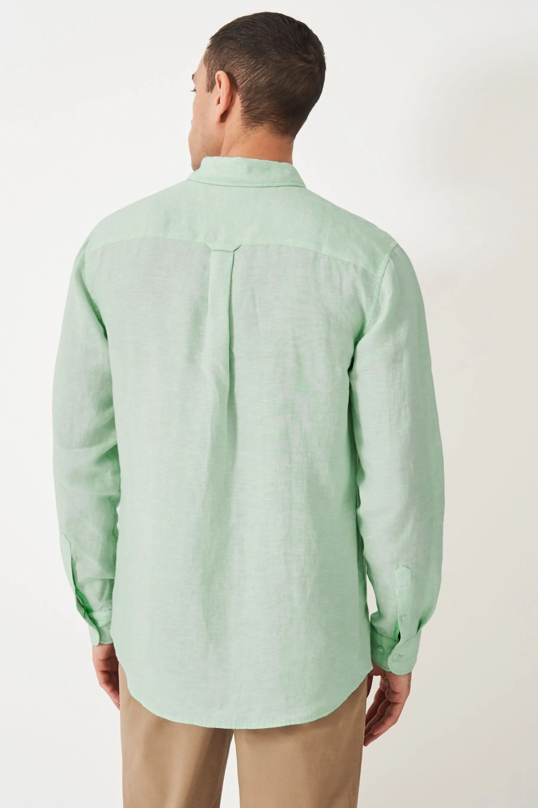 Crew Clothing - Camicia classica in lino con Manica lunga in lino