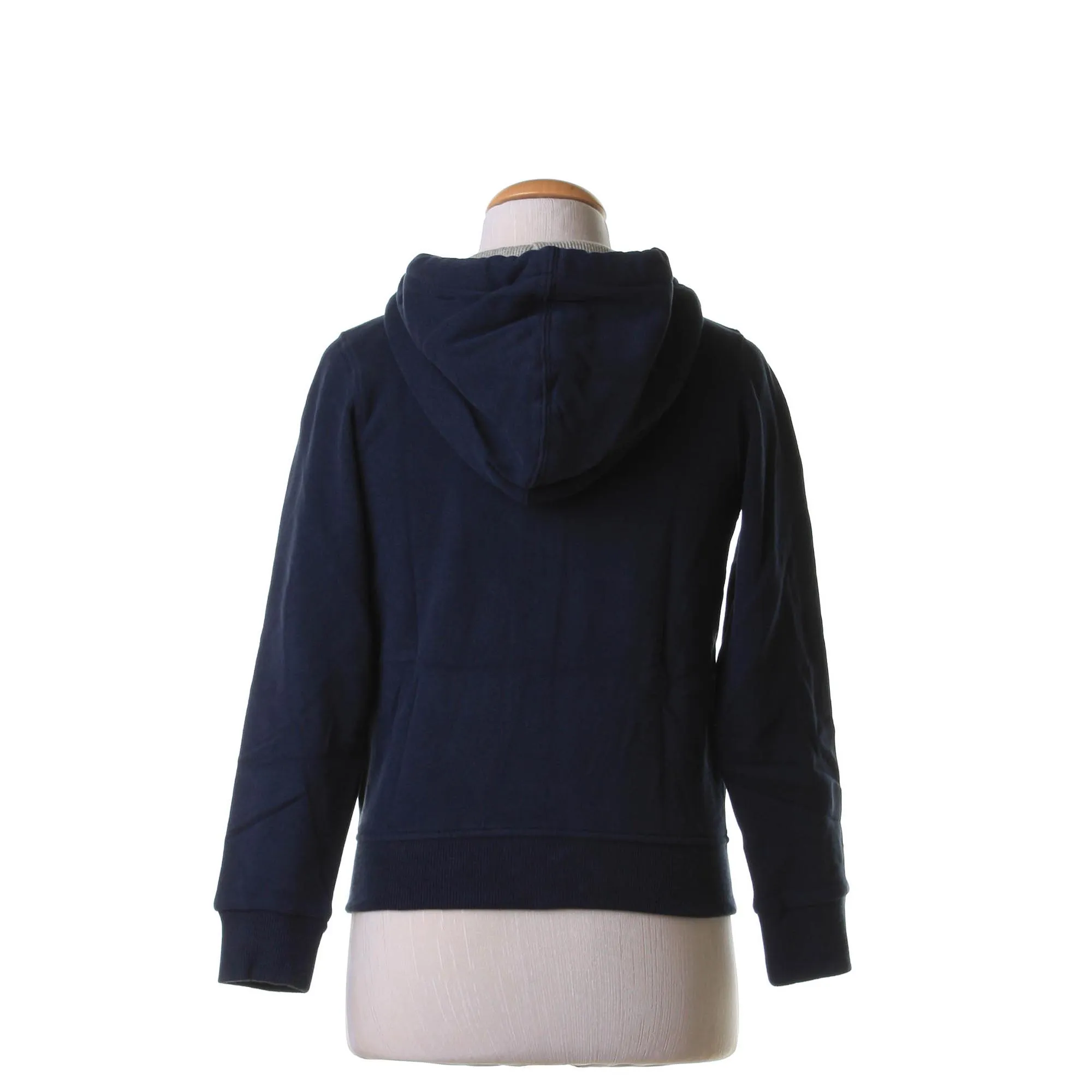 Felpa Blu Navy Con Cappuccio