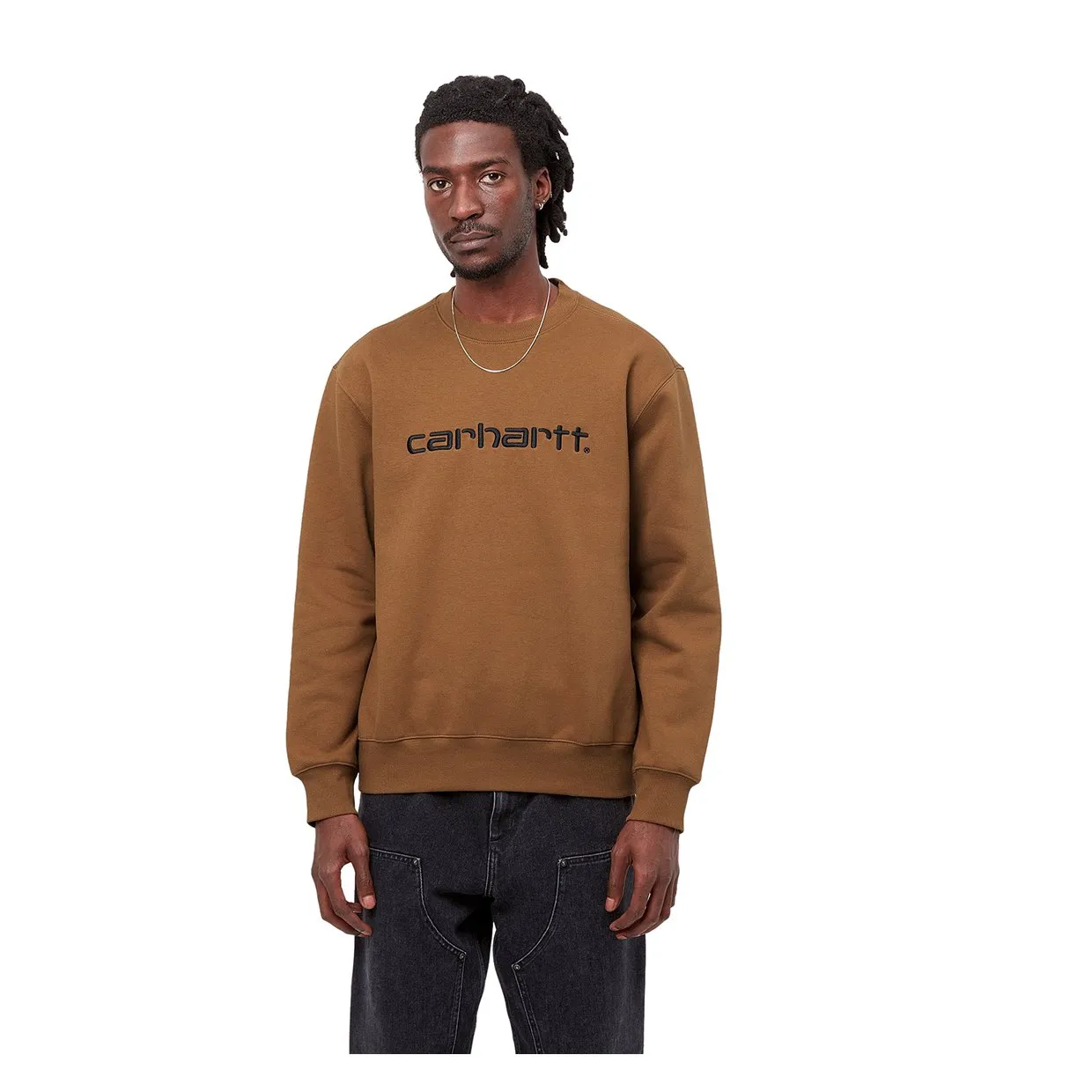 Felpa Carhartt WIP  Sweat Marrone / Nero