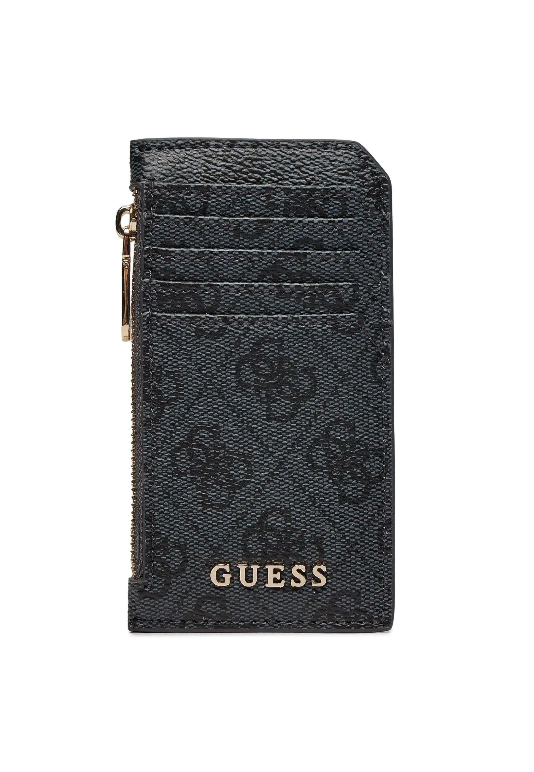 GUESS Gift Box Cofanetto Portafoglio Cintura Donna Coal Logo GFBOXWP3310