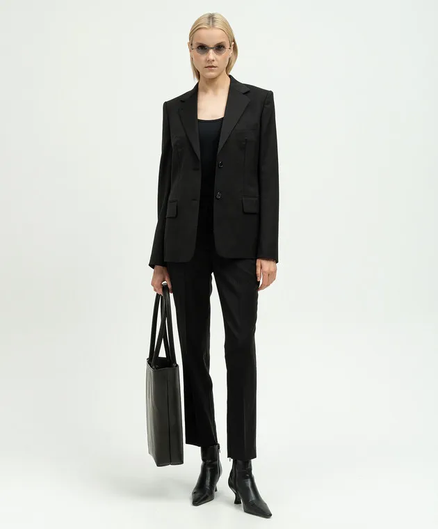 Helmut Lang Giacca di lana nera O01HW104