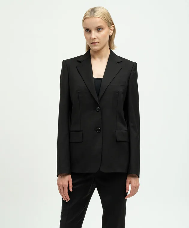 Helmut Lang Giacca di lana nera O01HW104