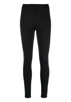 Leggings a vita alta in nero - donna