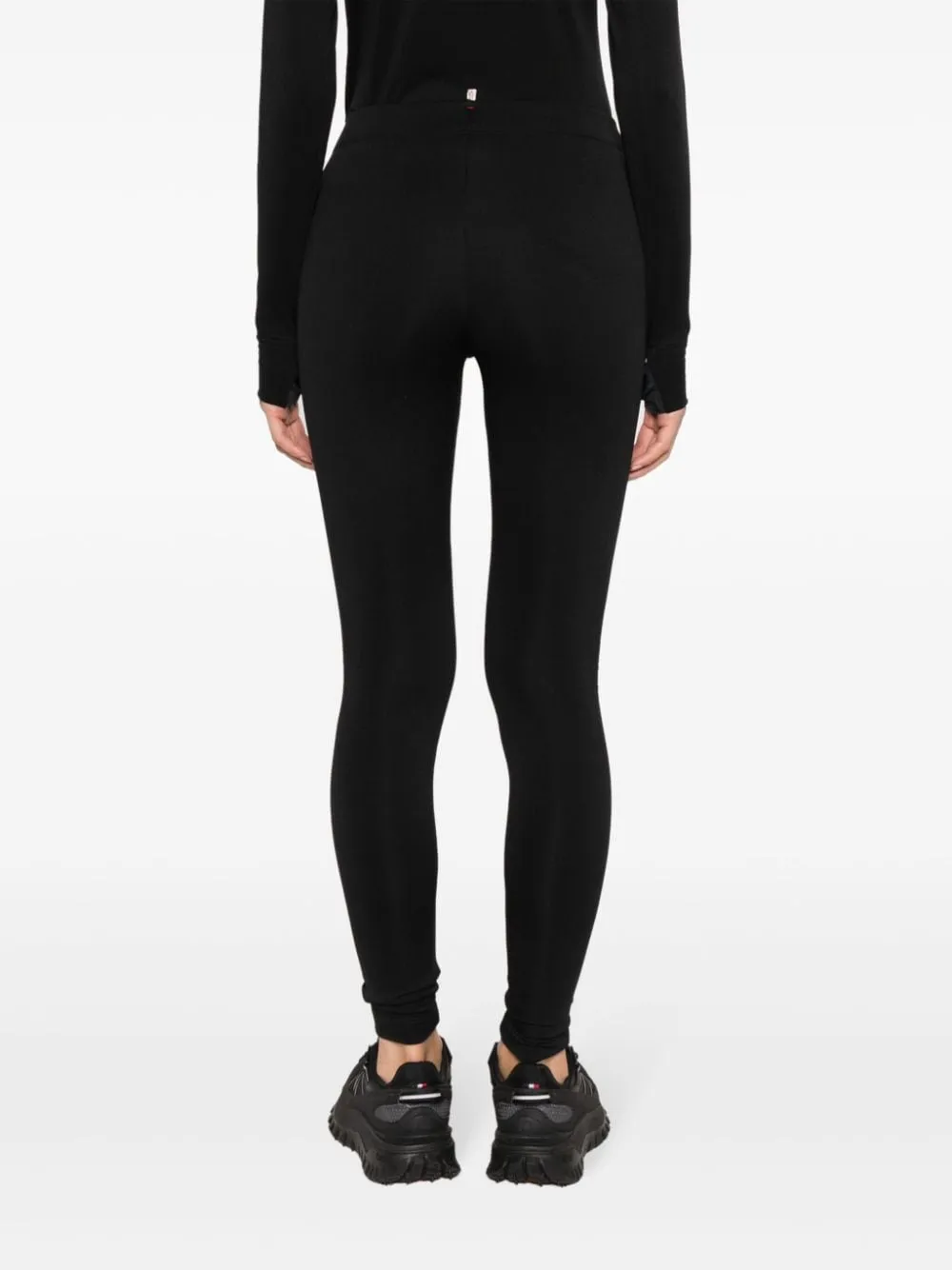 Leggings a vita alta in nero - donna