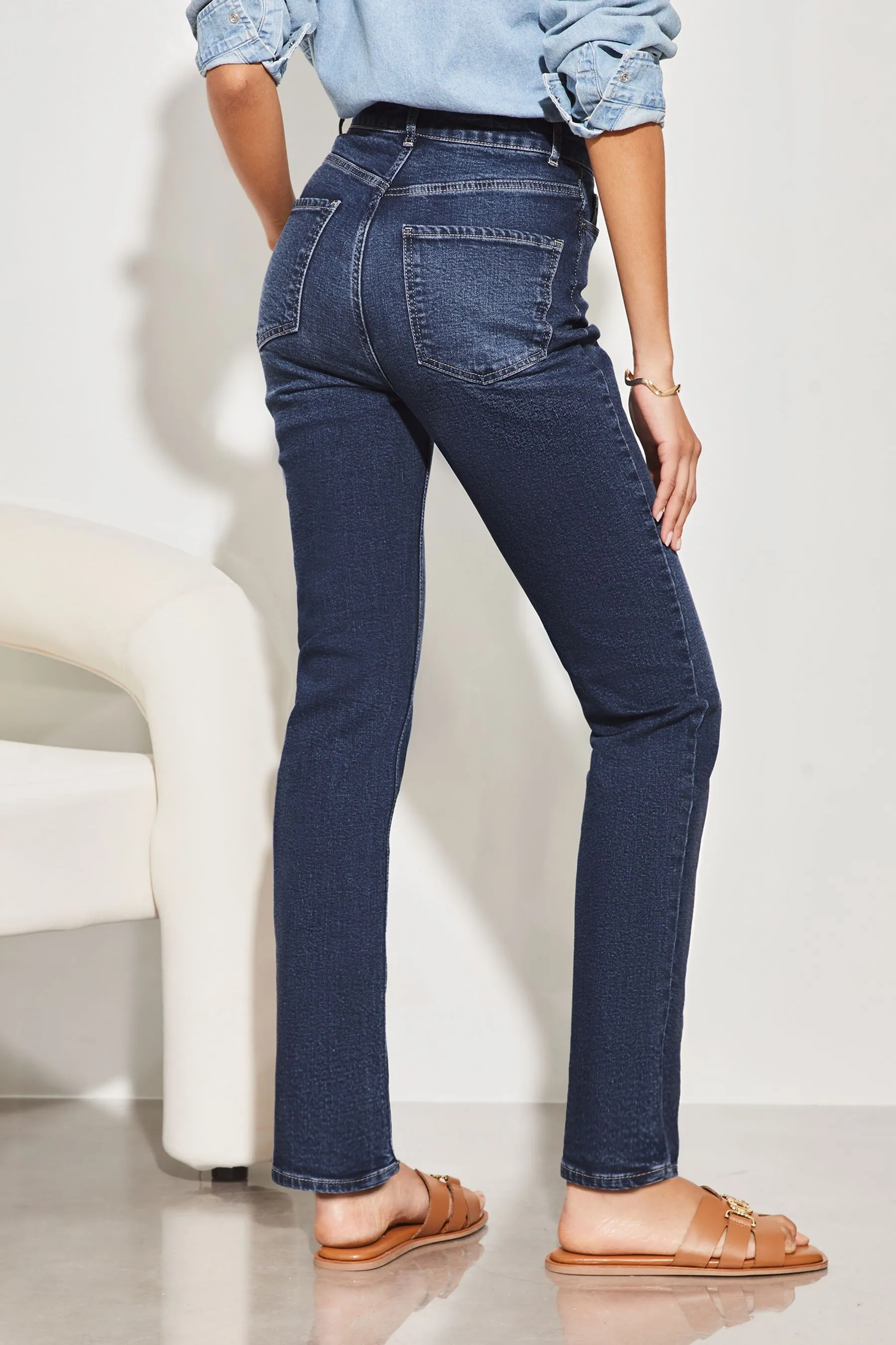 Lipsy - Jeans slim retti a vita alta