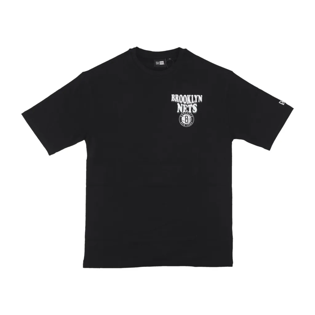 maglietta uomo nba script oversize tee bronet BLACK/WHITE