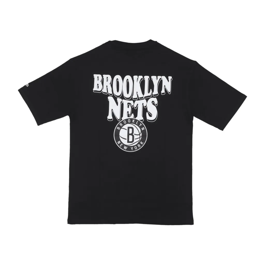 maglietta uomo nba script oversize tee bronet BLACK/WHITE