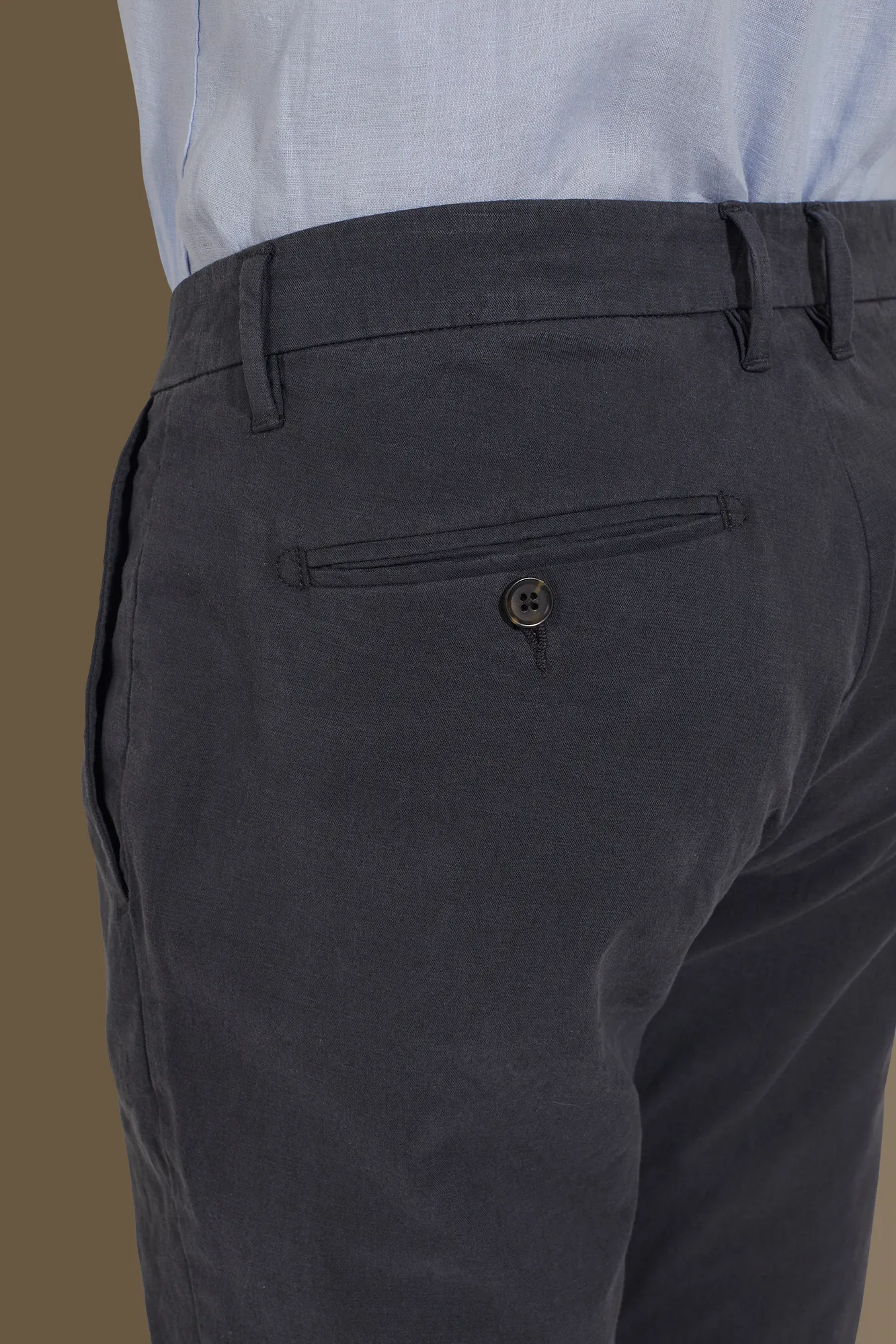 Pantalone chino uomo costruzione twill elasticizzato