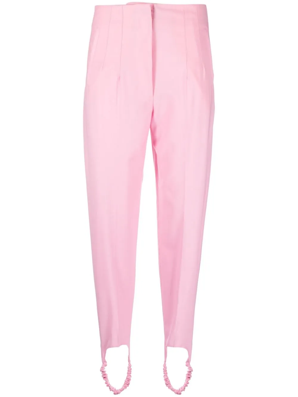 Pantaloni a vita alta in rosa - donna