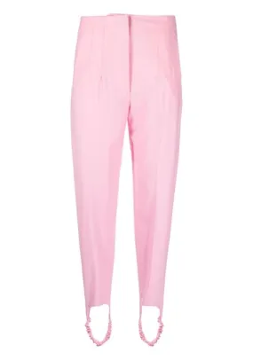 Pantaloni a vita alta in rosa - donna