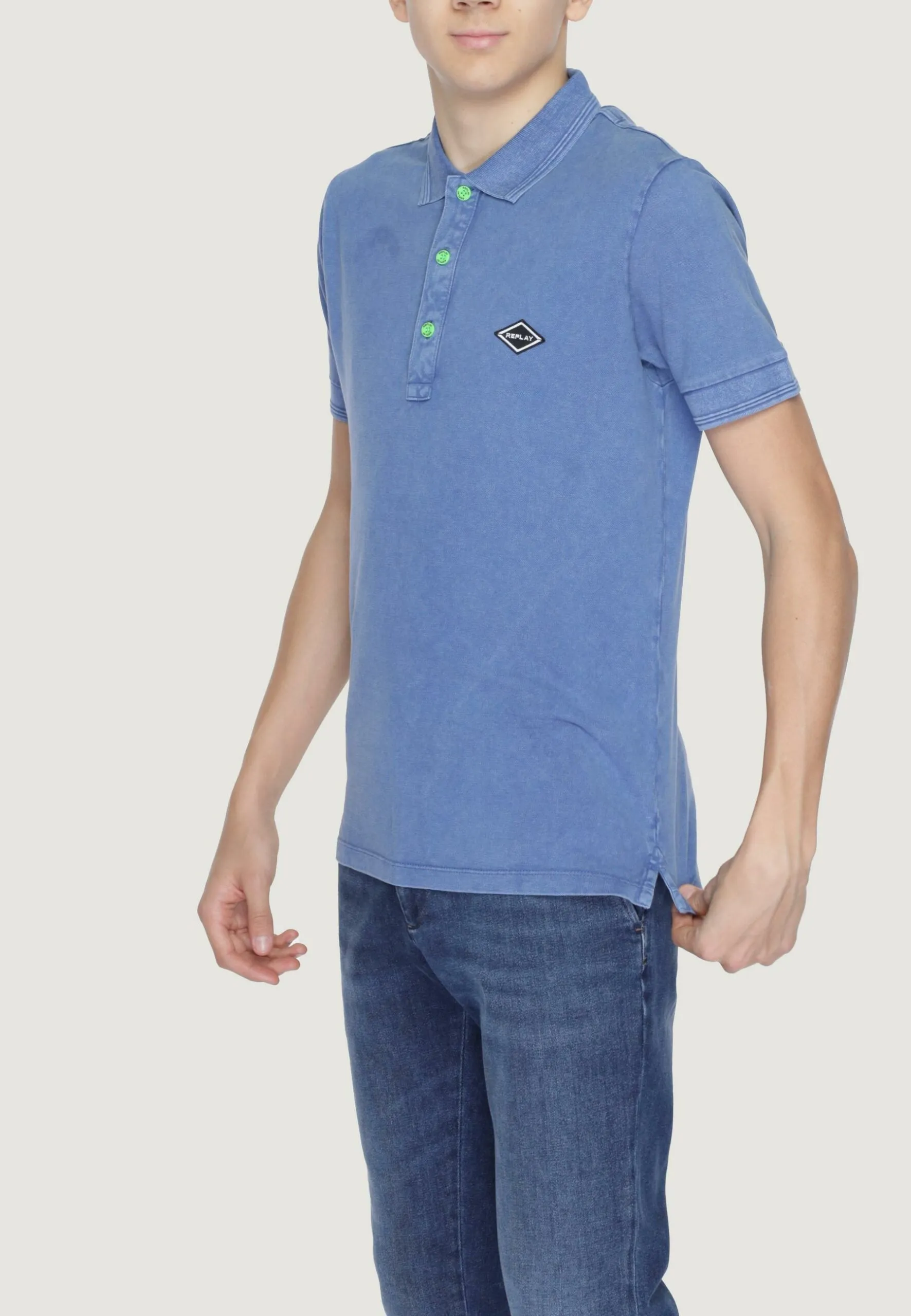 Polo manica corta Replay  Blue Denim