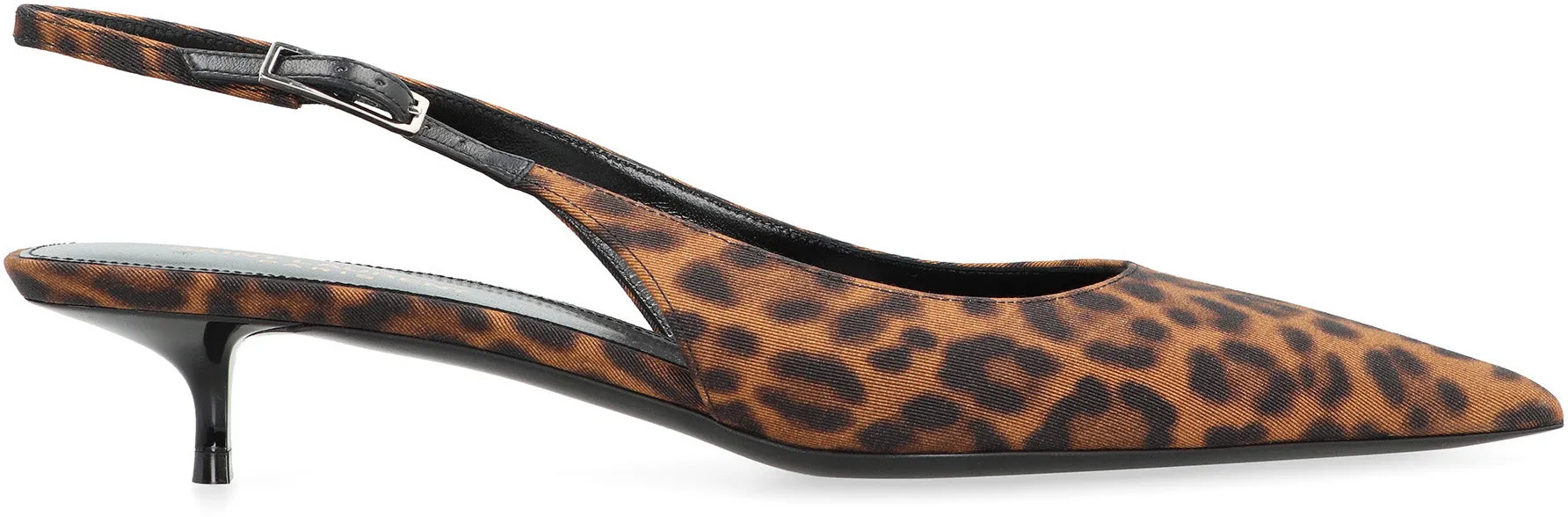 Saint Laurent Slingback Cherish in tessuto