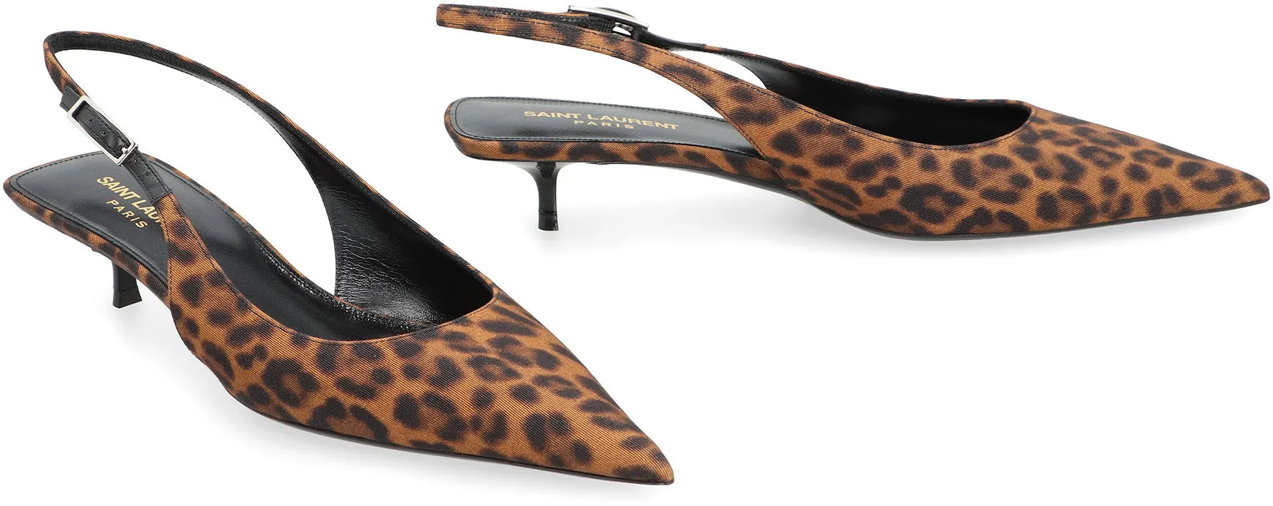 Saint Laurent Slingback Cherish in tessuto