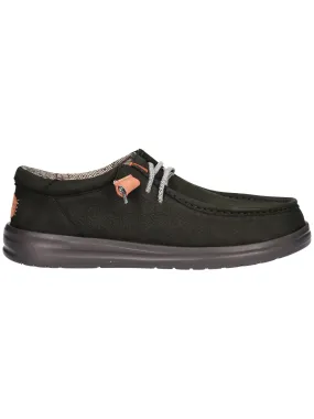 Scarpa slip on Hey Dude Wally Grip da uomo nera