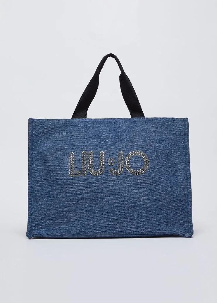 Shopping bag in denim liu jo