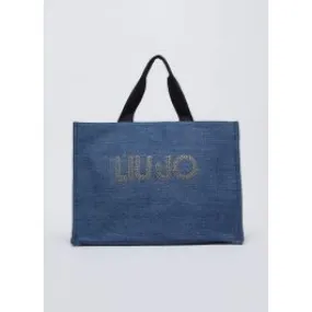 Shopping bag in denim liu jo