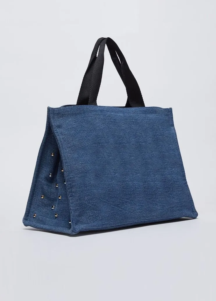 Shopping bag in denim liu jo