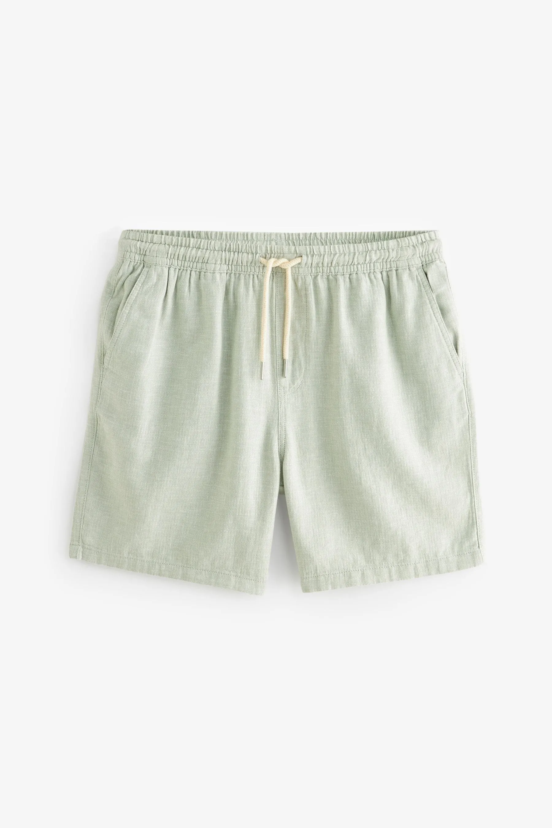 Shorts in lino e cotone