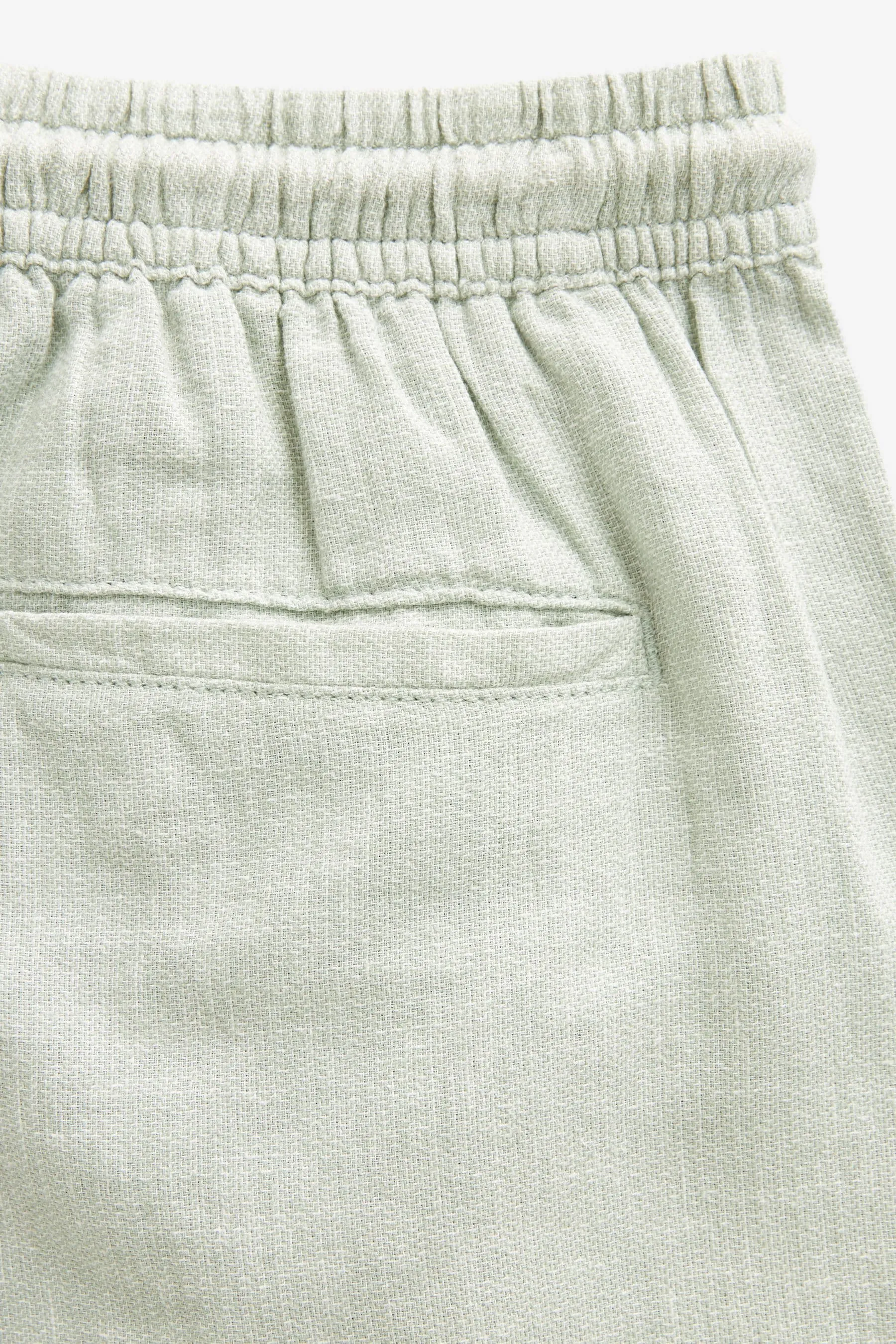 Shorts in lino e cotone