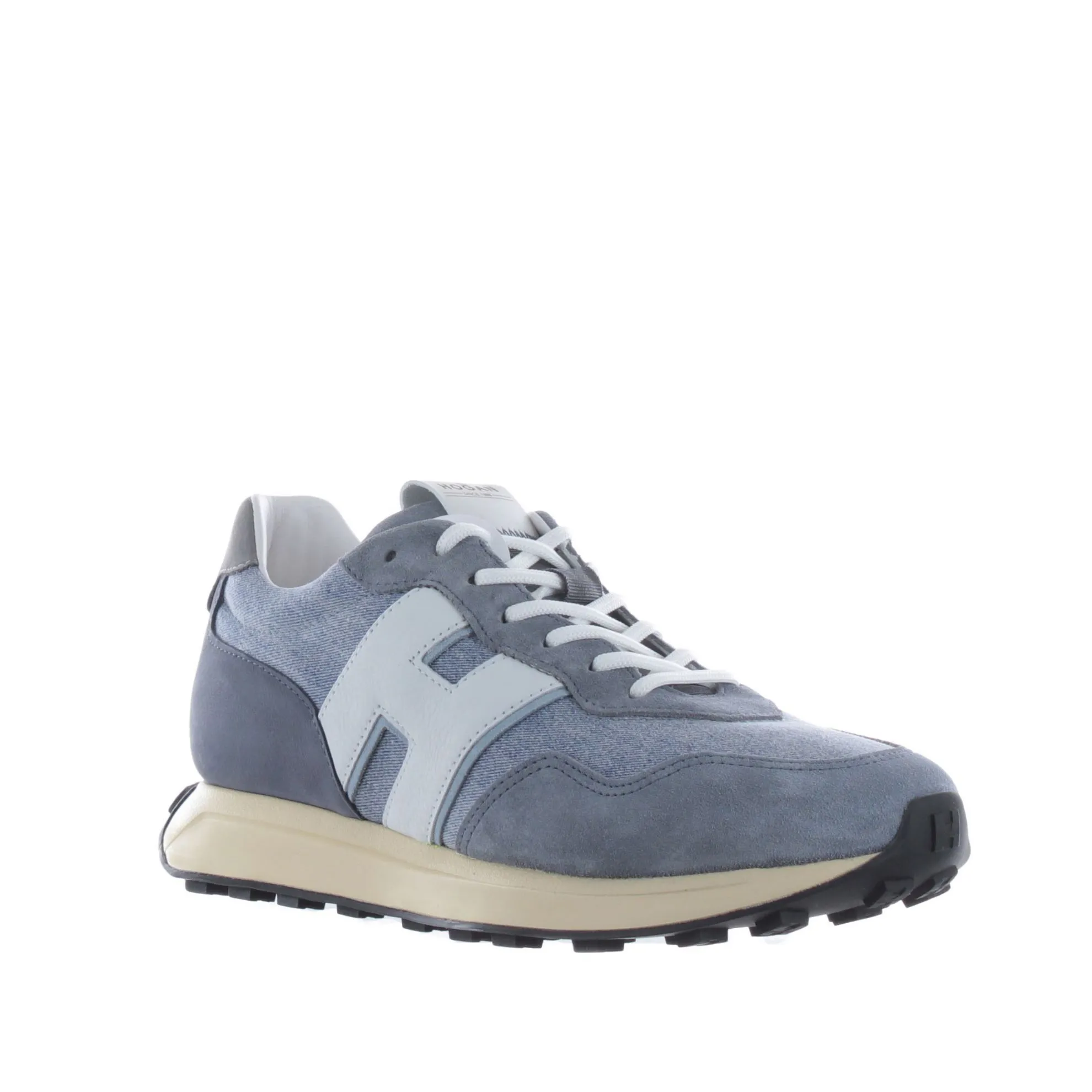 Sneaker h601 in camoscio e nabuk