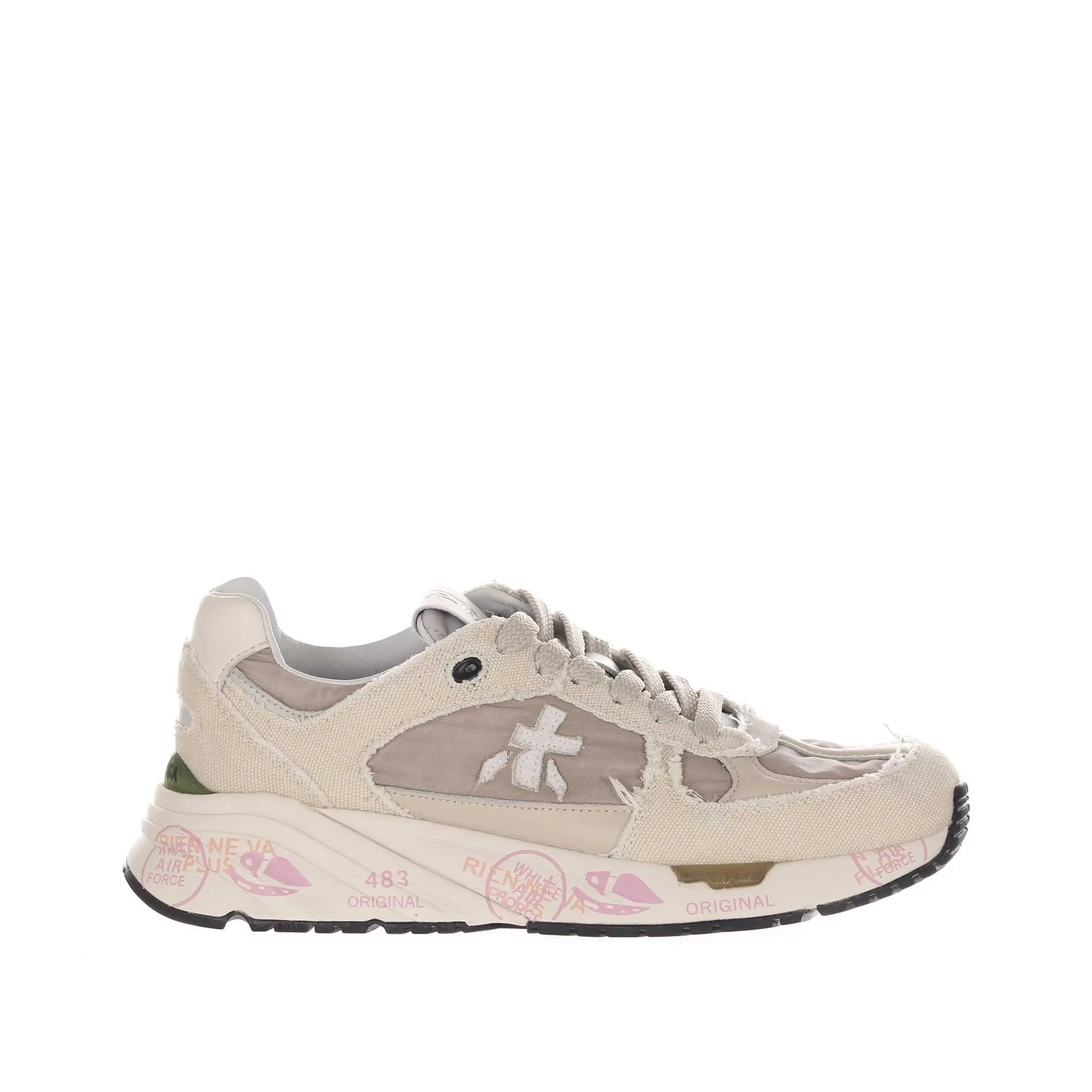 Sneaker mase in camoscio e nylon