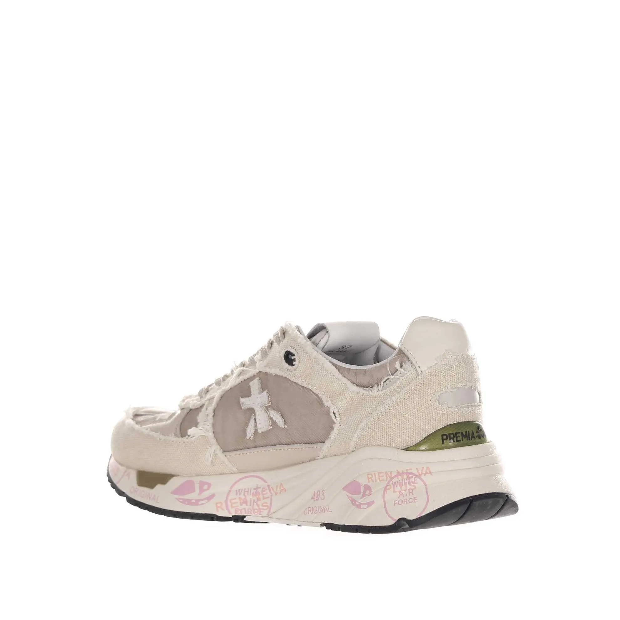 Sneaker mase in camoscio e nylon