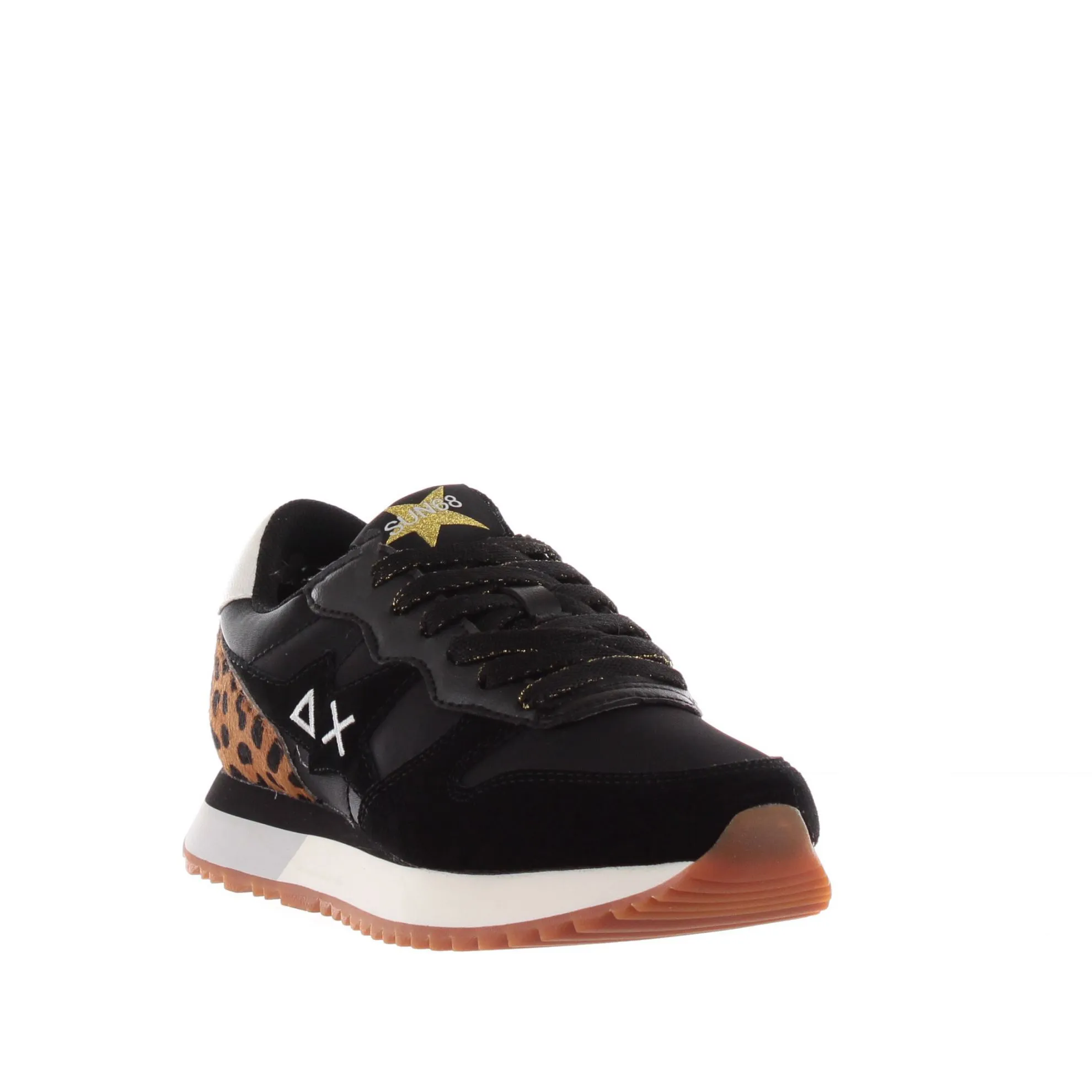 Sneaker stargirl animal in camoscio