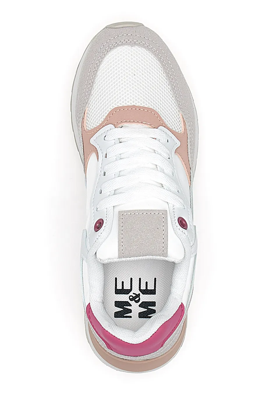 Sneakers Bianche con Lacci da Donna Me & Me 815