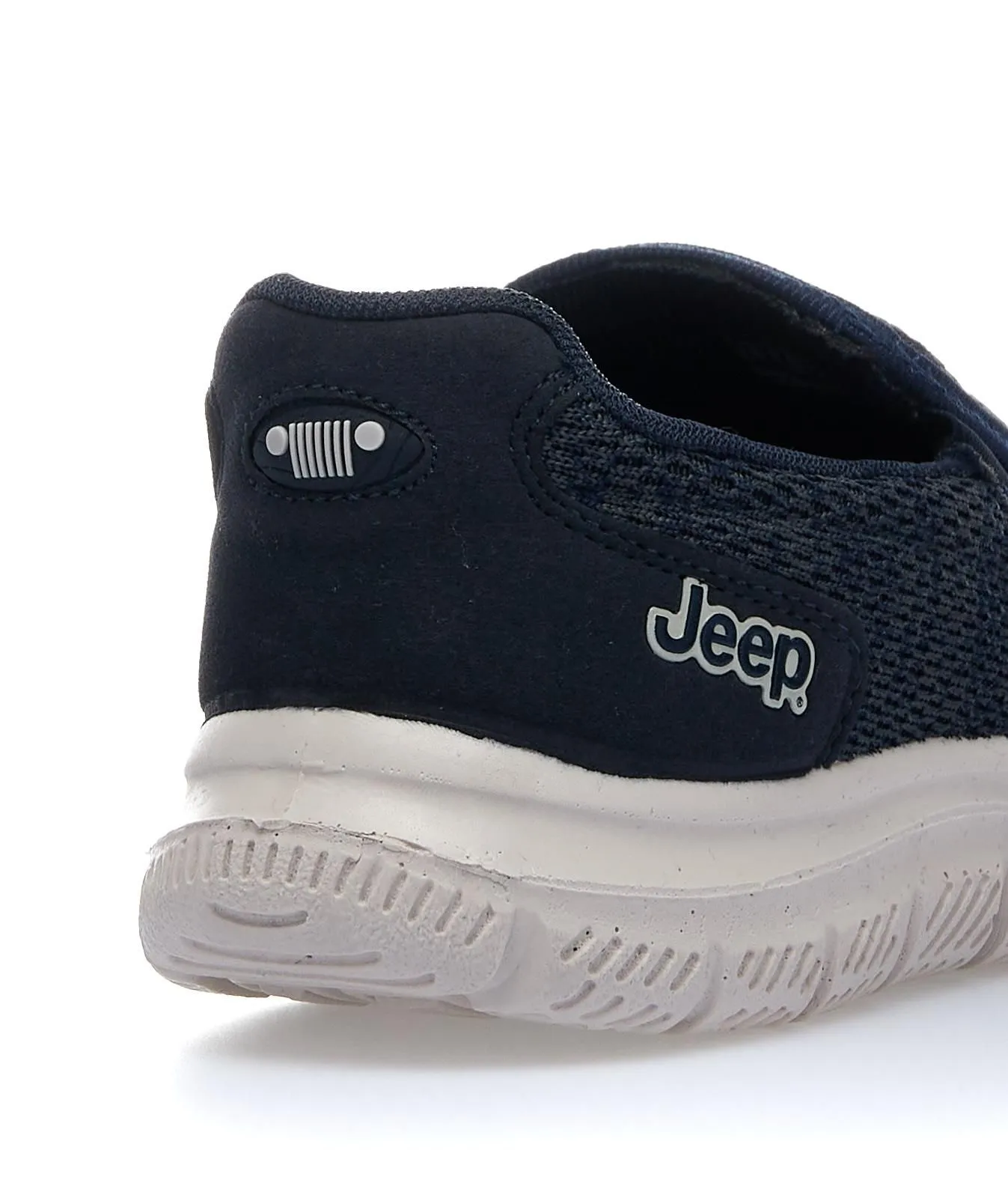 Sneakers blu senza lacci con logo