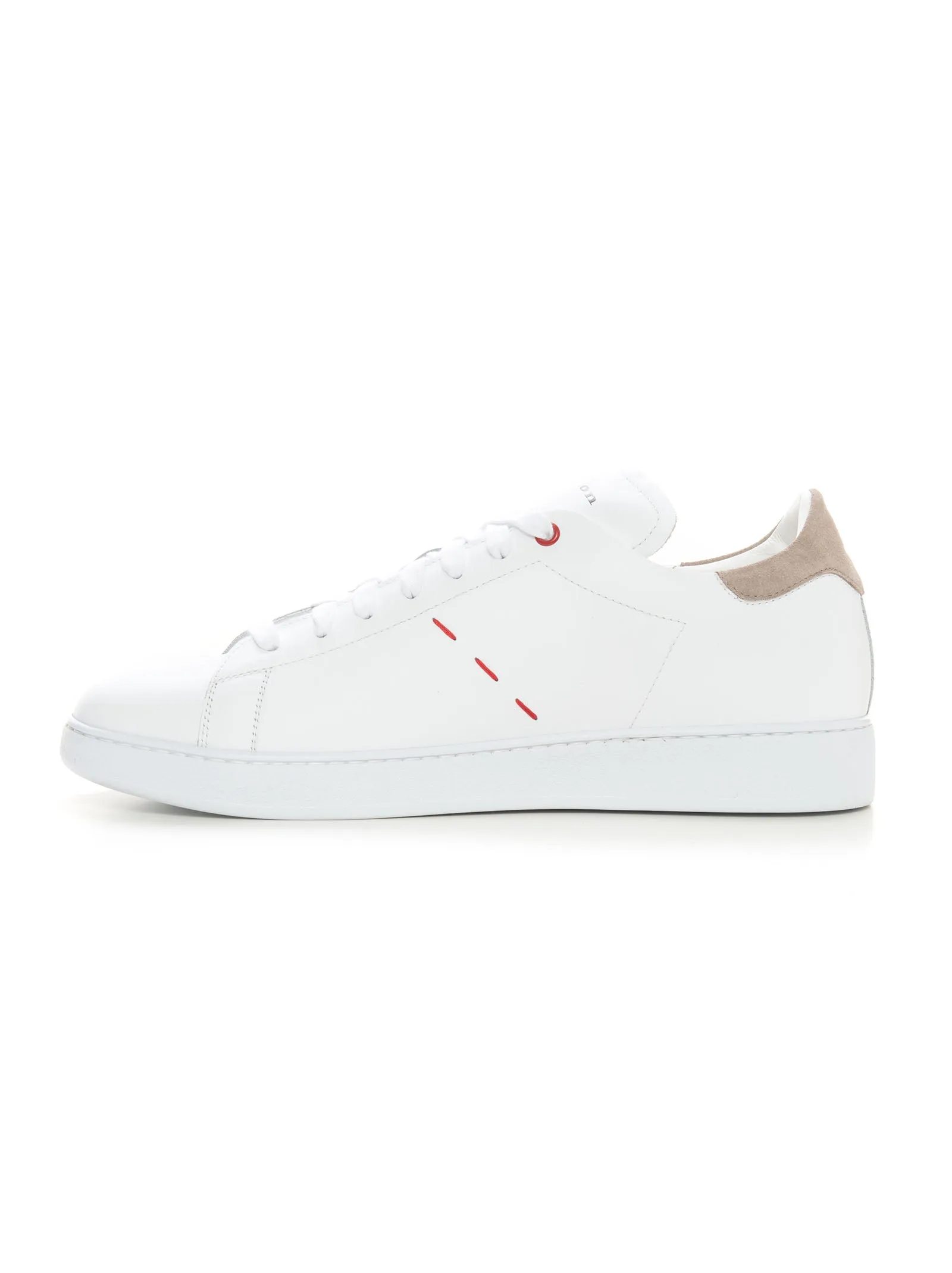 Sneakers con lacci Bianco-beige Kiton Uomo