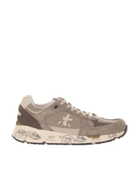 Sneakers in camoscio e nylon