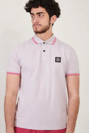 STONE ISLAND polo in piquet di cotone stretch