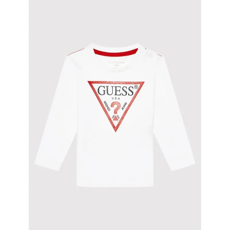 T-SHIRT CON LOGO TRIANGOLO PER BAMBINI GUESS