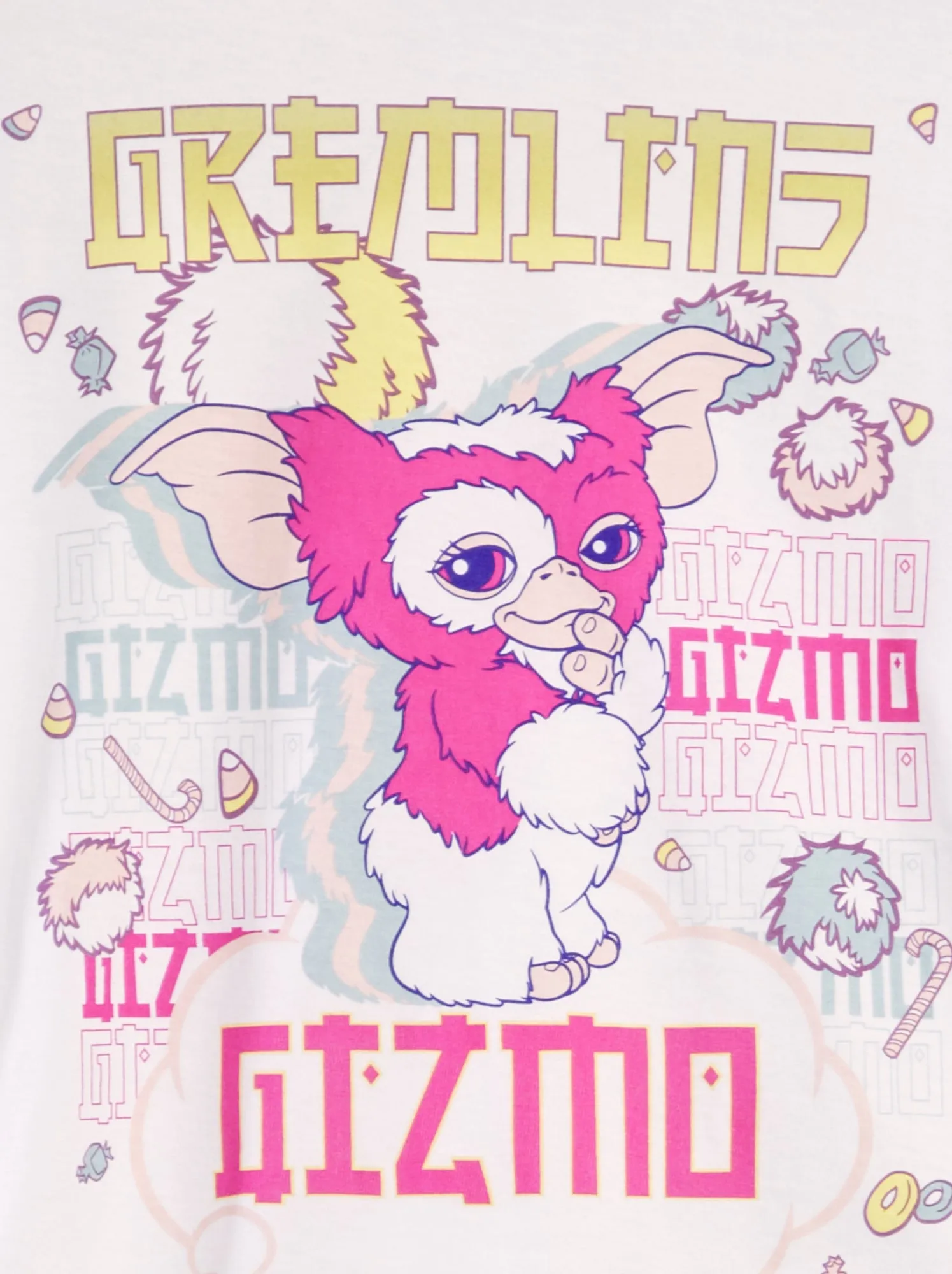 T-shirt in cotone 'Gremlins' - BIANCO