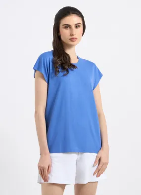 T-shirt in misto cotone con cut out donna