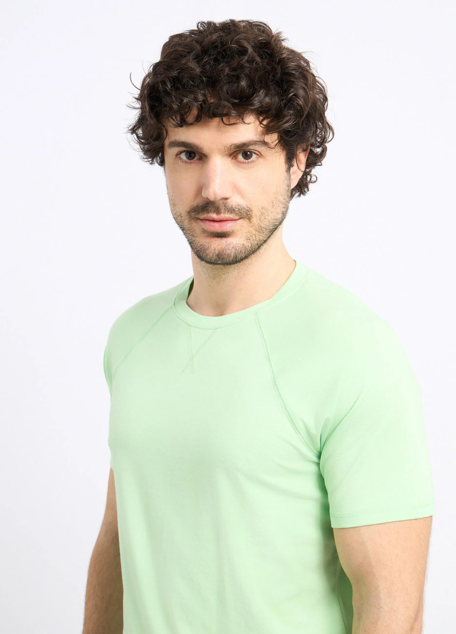 T-shirt in misto cotone stretch uomo