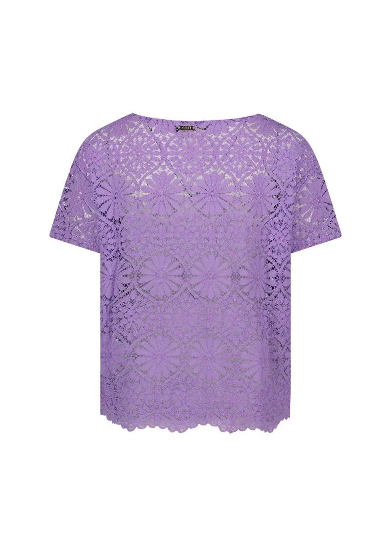 T-shirt in pizzo