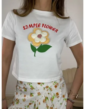 T-SHIRT SIMPLE FLOWER